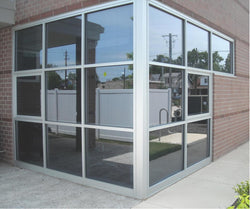 Aluminium Commercial Window Material - 400 Series Style 101.6 x 45mm Centre Single Glazed