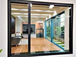 Aluminium Commercial Window Material - 425 Series Style 101.6 x 50mm Centre Double Glazed