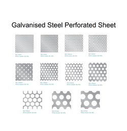 Galvanised Steel Perforated Sheet 1.6mm Thick