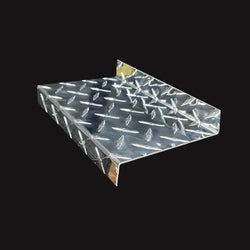 Aluminium Propeller Plate Custom Cut & Folded Z Mill Finish