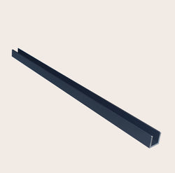 Aluminium Channel - Black Anodised