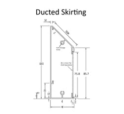 Aluminium Ducted Skirting & Cover Plate