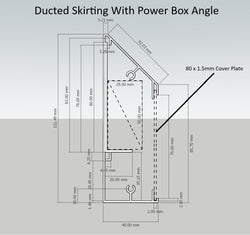 Aluminium Ducted Skirting & Cover Plate