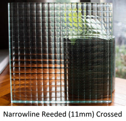 Cross Reeded Glass