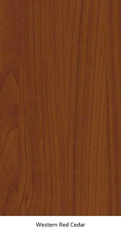 Aluminium Rectangular Hollow Section - Powdercoated Western Red Cedar