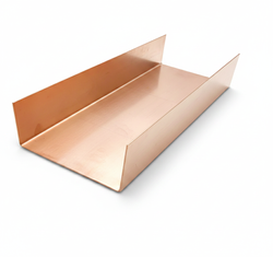 Copper Custom Cut & Folded Channel