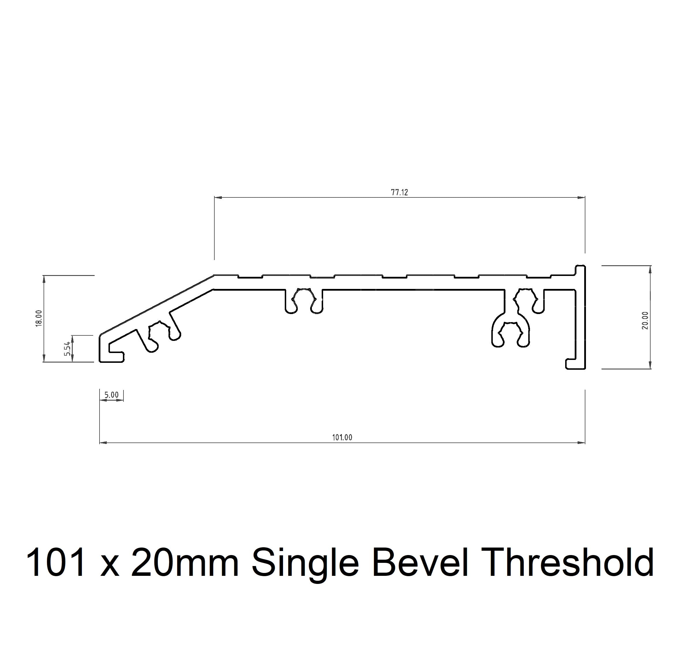 Aluminium Threshold - Natural / Clear Anodised - Alltrade Aluminium ...