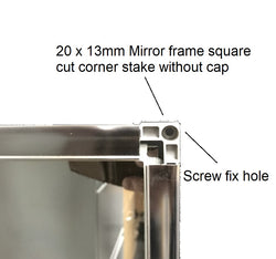 Aluminium Mirror Frame - 20 x 13mm Accessories
