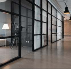 Aluminium Commercial Window Material - 300 Series Style 76 x 35mm Centre Single Glazed