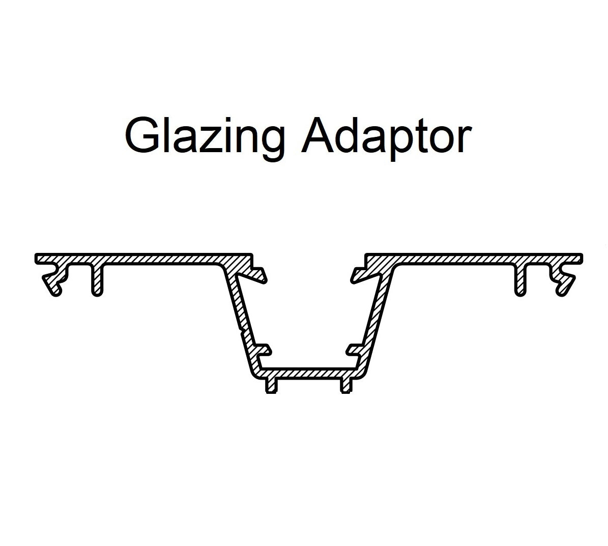 Window Cladding Adaptor Aluminium Commercial Window Material - 400 Series Style 101.6 x 45mm C ...