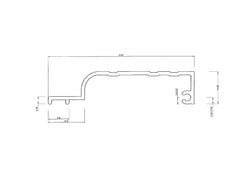 Aluminium Skirting - Moulded Mill Finish, Natural / Clear Anodised & Stock Powdercoated
