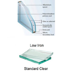 Double Glazed Units - Clear Low Iron (Starphire™, Superclear) / Airspace / Clear Low Iron (Starphire™, Superclear) Glass