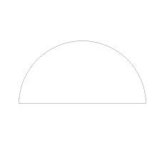 Circular Glass (Half Circle) - Clear Low Iron (Viridian Starphire™ Superclear)