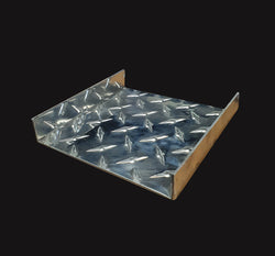 Aluminium Propeller Plate Custom Cut & Folded Channel Mill Finish