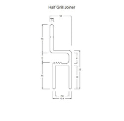 Aluminium Security Door / Window Grill Joiners Custom Powdercoated Dulux Duralloy® Colours