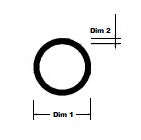 Aluminium Round Tube - Natural / Clear Anodised
